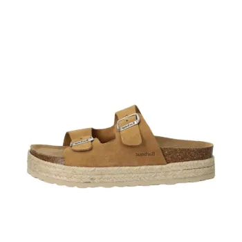 BARBOUR Odor Resistant Slide Slippers Men's Yellow Brown