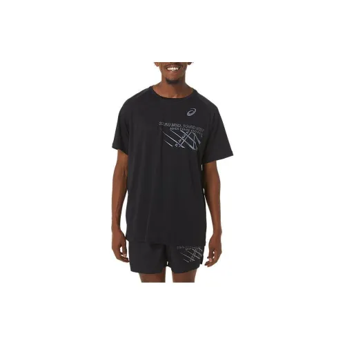 Asics FINISH LINE GRAPHIC T-Shirts Men Black