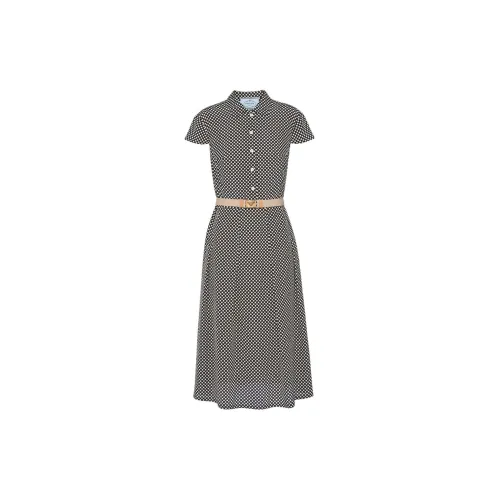 PRADA SS24 Short-Sleeved Dresses Women's Black