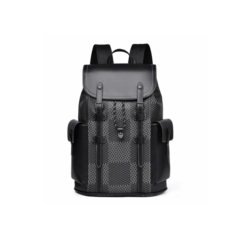 Slazenger PU Backpack Computer Backpack Regular Men's Black-1