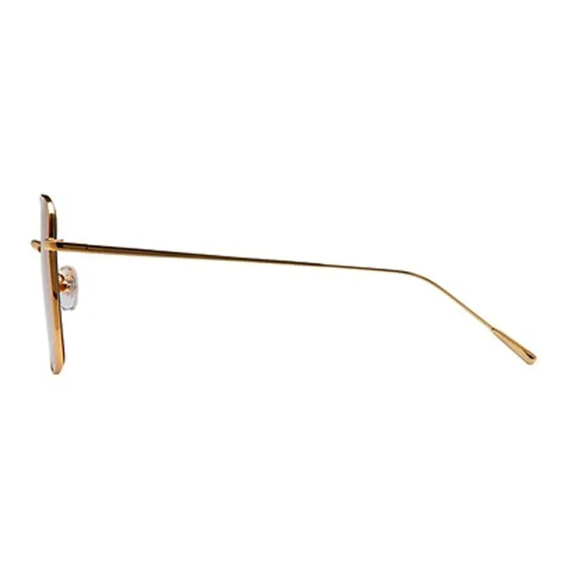 VEDI VERO Metal Square Sunglasses Unisex Gold-2