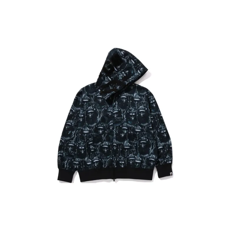Bape Ape Head Graffiti Shark Full Zip Hoodie-1