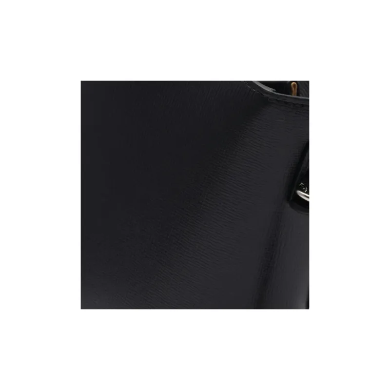 Delvau Calfskin Shoulder Bag Crossbody Bag Handbag Mini Women's Black-6