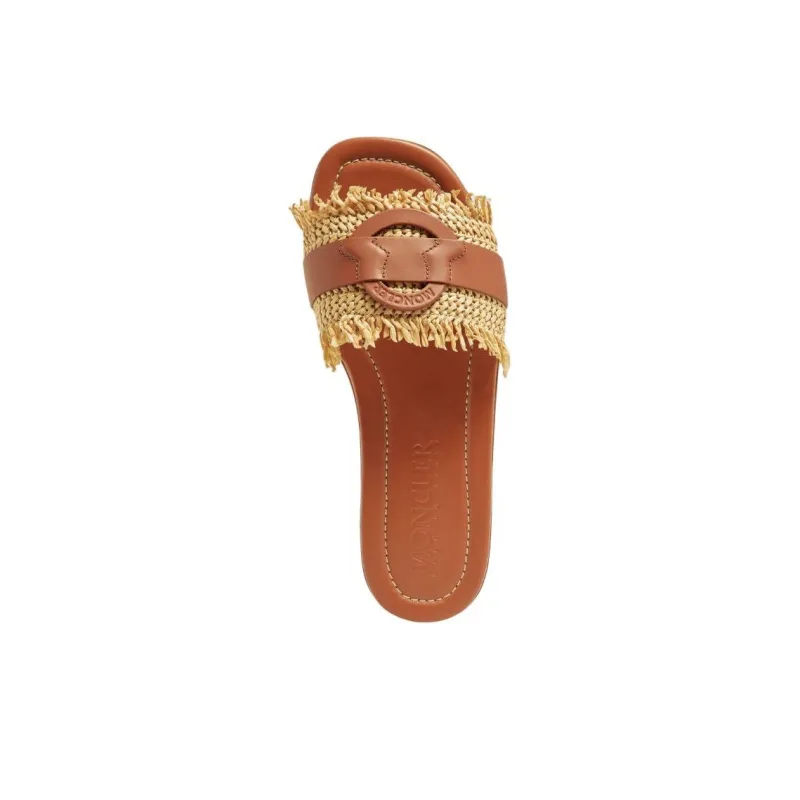 Moncler Bell Leather Slides-3