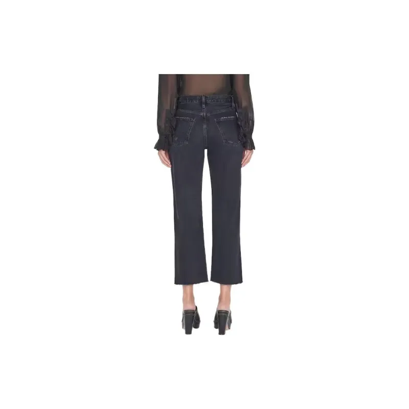 FRAME Le Jane Distressed effect Cropped Jeans-1