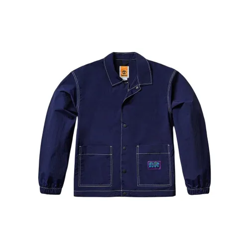 Timberland Jackets Unisex Sea Blue Canvas