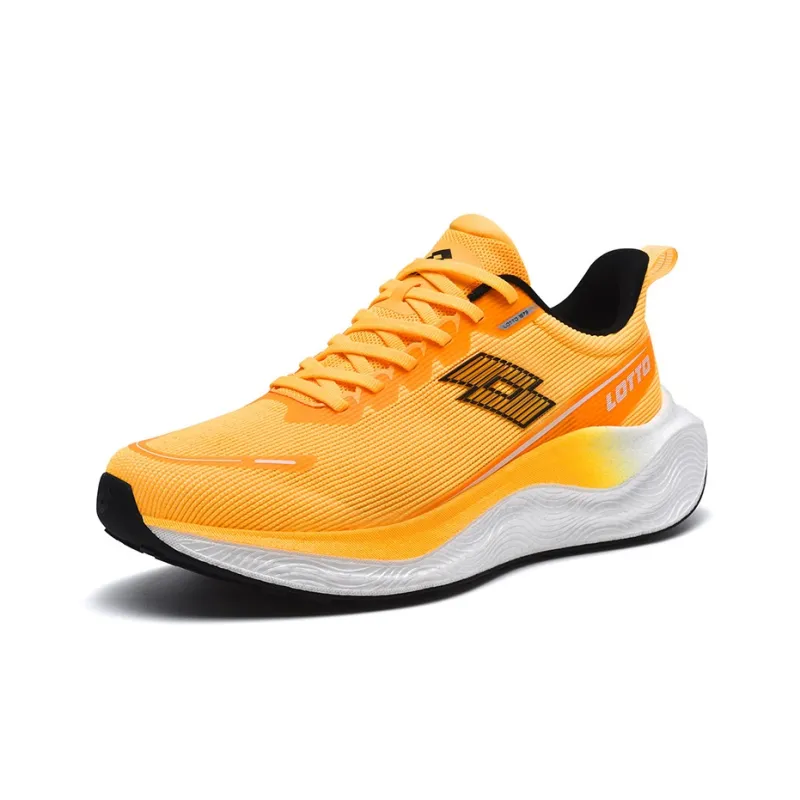 LOTTO Cushioned Slip Resistant Low Top Marathon Running Shoes Men's Yellow SS24-4