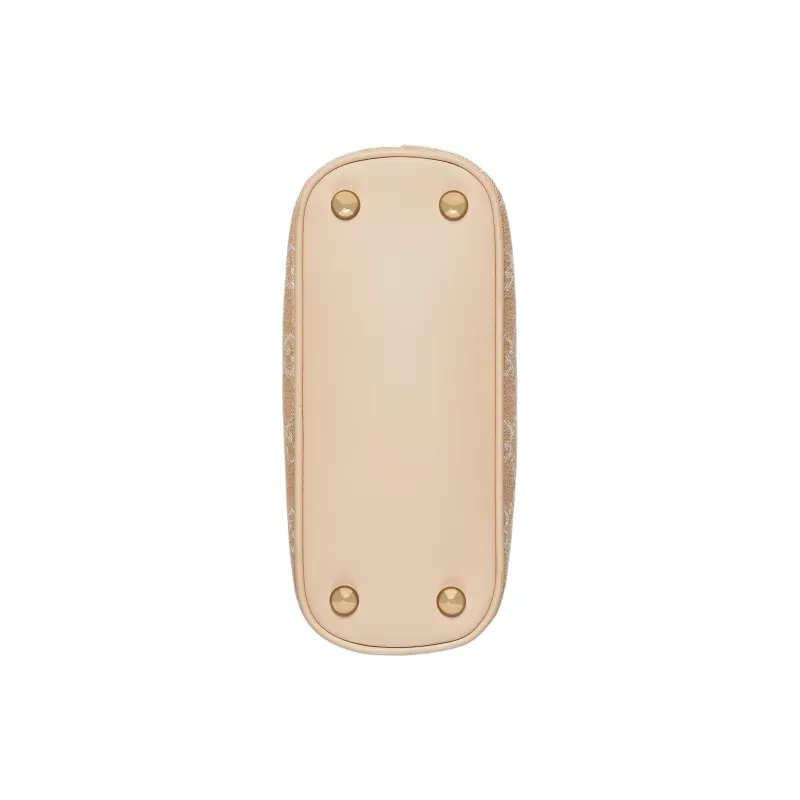 GUCCI Ophidia Denim With Leather Trim Shoulder Bag Crossbody Bag Handbag Mini Unisex Light Beige-5