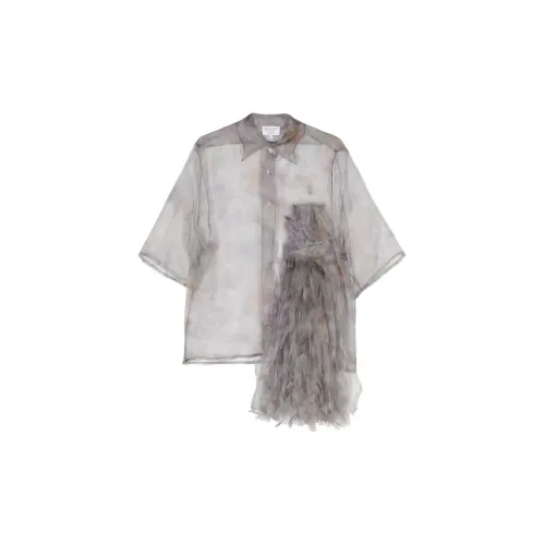 COLLINA STRADA Veronika Molten Flowers Organza Shirt