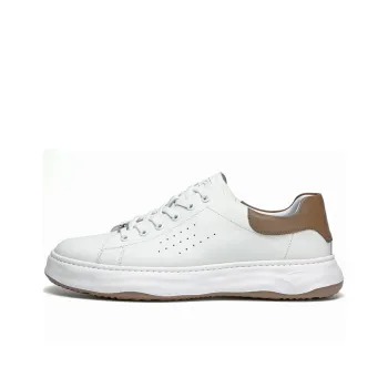 Satchi Wear Resistant Slip Resistant Low Top Skateboard Shoes Men's White 4CM