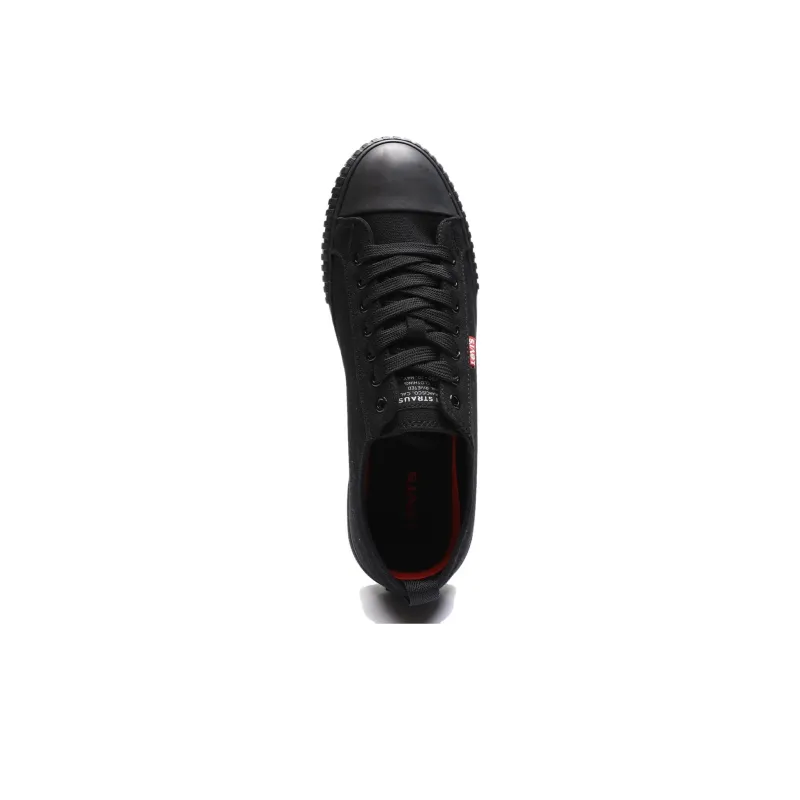 Levi's Anti Slip Wear Resistant Low Top Canvas Shoes Men's Black-2