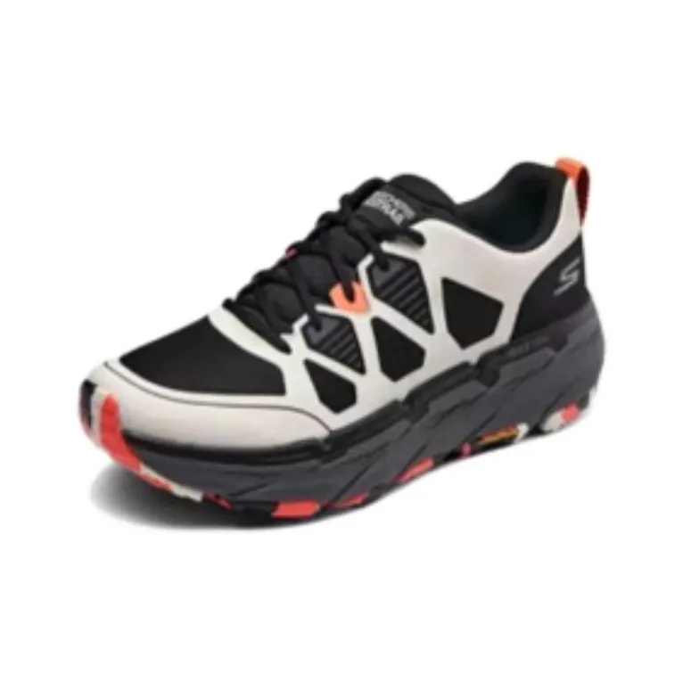 Skechers Max Cushioning Premier Anti-Slip Wear-Resistant Low-Top Running Shoes Men's Black White-2