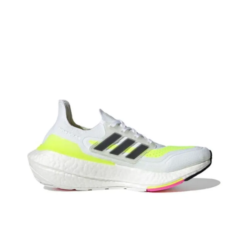 Adidas UltraBoost 21 J 'White Solar Yellow'-1