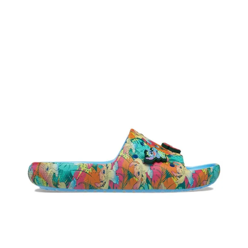 Crocs X Disney Stitch Classic Slides 'Blue Multi' Women's-1