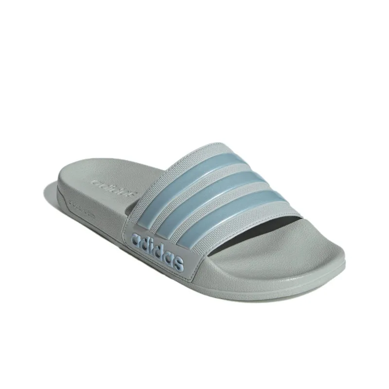 Adidas Adilette Shower Slides Wonder Silver Magic Grey Met Wonder Blue-2