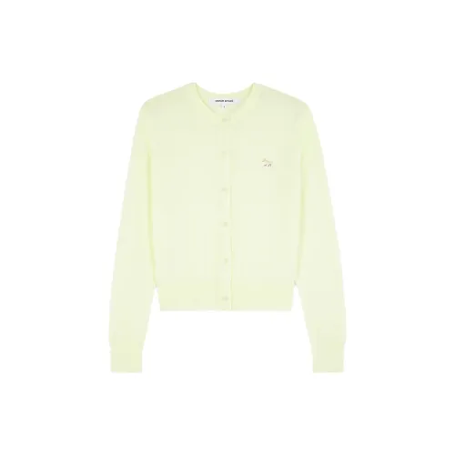 Maison Kitsune BABY FOX Series Knitwear Women's Bright Yellow