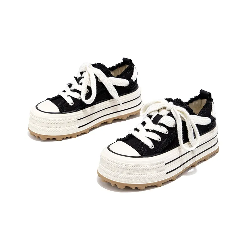 FALLINMISS Stud Shoe Collection Lightweight Height Increasing Low-Top Canvas Shoes Women's-8