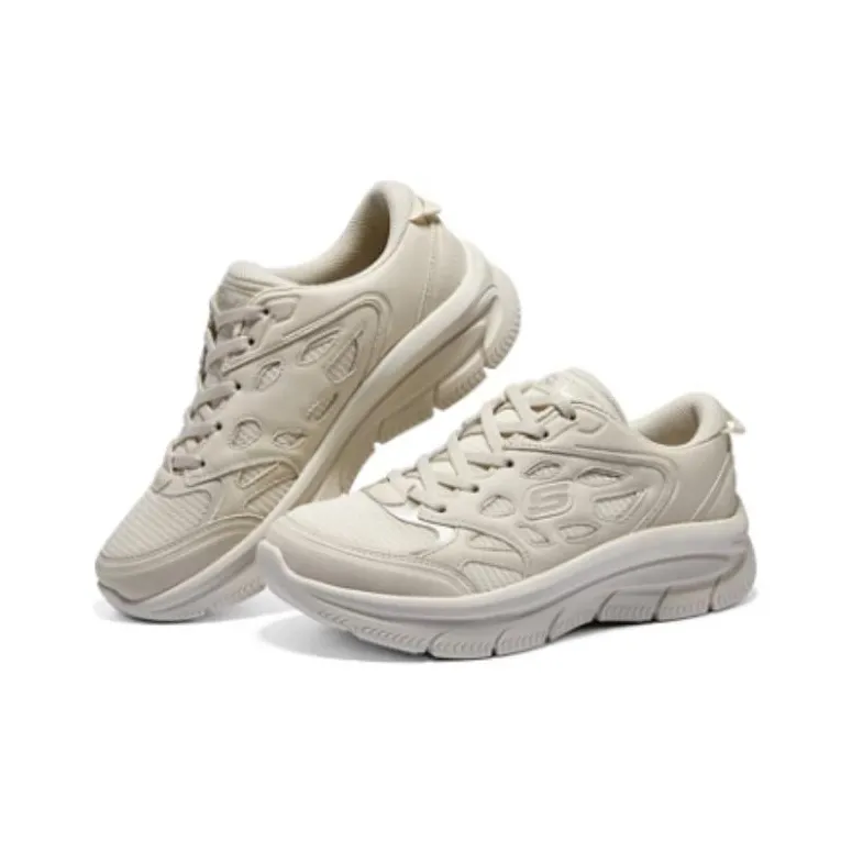 Skechers Modern D'Lu Low Top Casual Shoes Women's White-2
