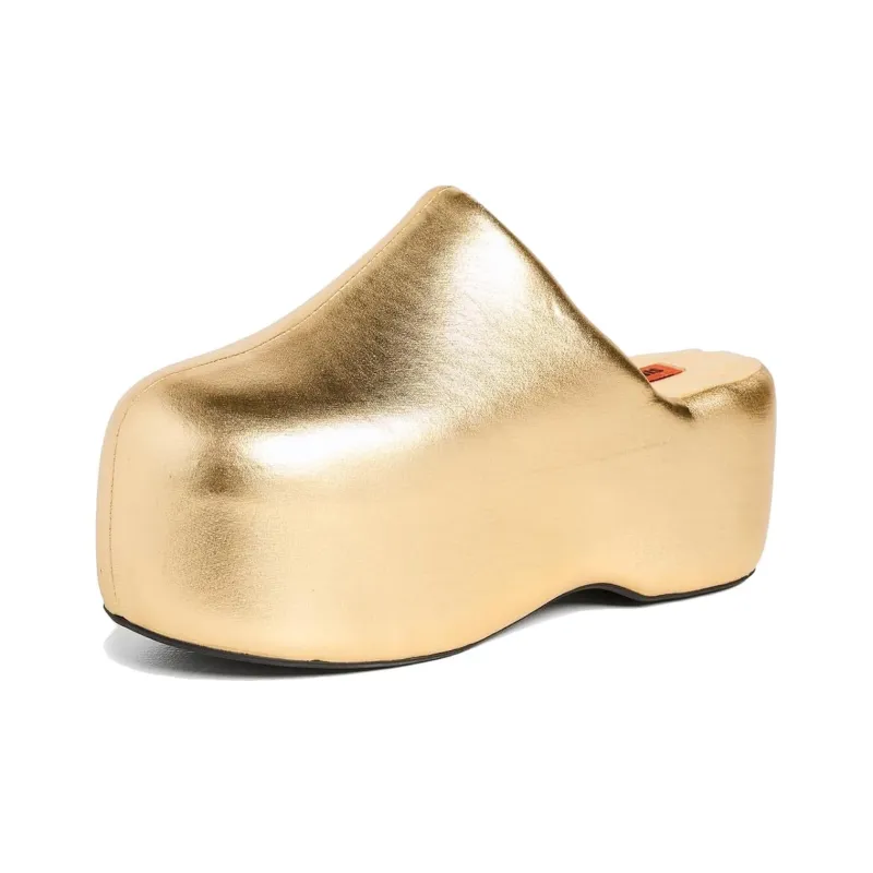 SIMON MILLER Wrap-toe Slippers Women's Star Gold-1
