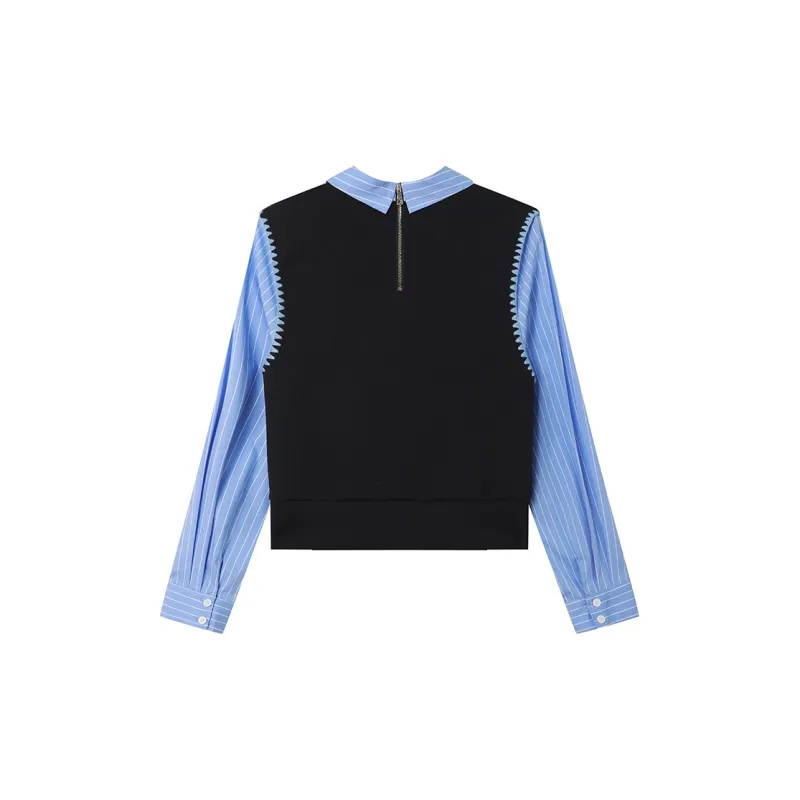 LOUISY AO Sweatshirt Women's Navy Blue-1