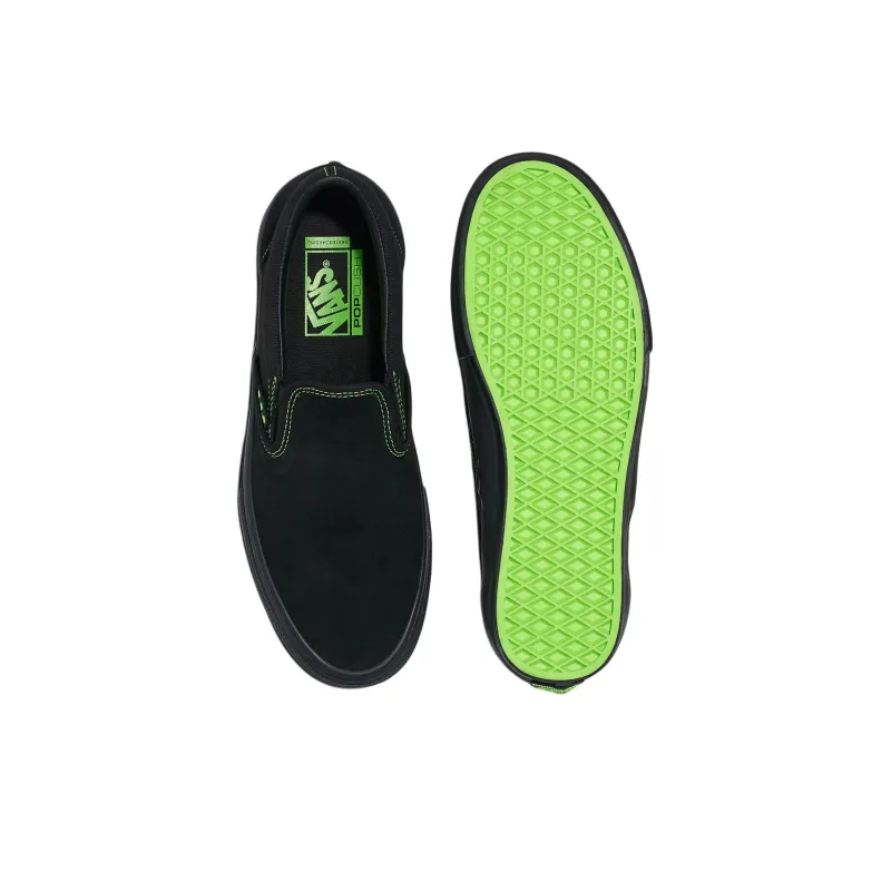 Vans Slip on Skate Cushioning Wear Resistant Low Top Skateboard Shoes Unisex Black-3