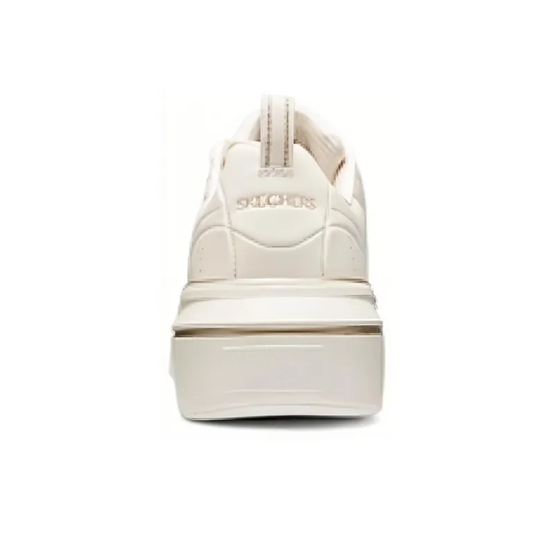 Skechers Cushioning Wear Resistant Low Top Skateboard Shoes Women's Natural Gold-3
