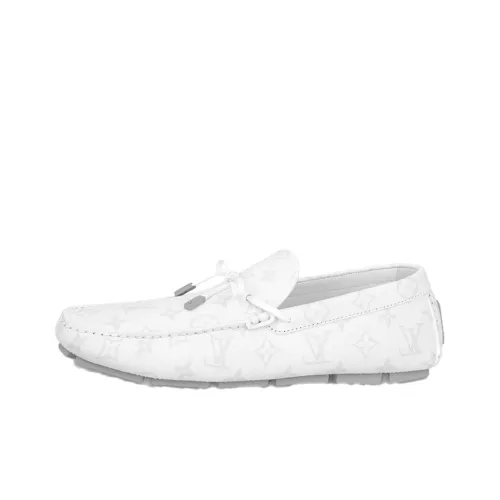 LOUIS VUITTON Driver Men's Casual Shoes Men Low-Top White