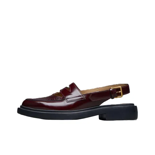 THOM BROWNE Slingback-strap Leather Loafers