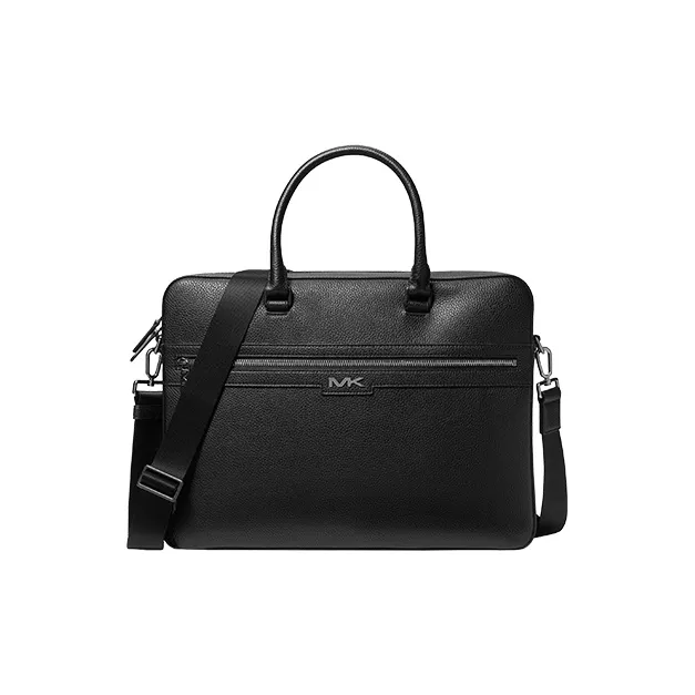 MICHAEL KORS Artificial Leather Briefcase Laptop Bag Men's Black-0