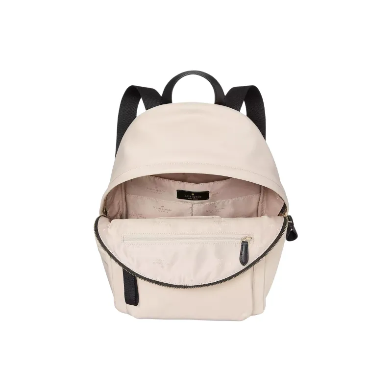 Kate Spade Chelsea Recycled Nylon Backpack Medium Size Women's 1Warm Beige Multicolor-3