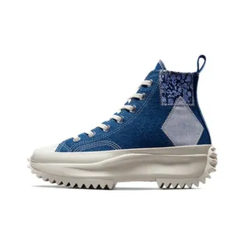 Run Star Women's Converse Hike Platform High 'Denim Patchwork' Women's
