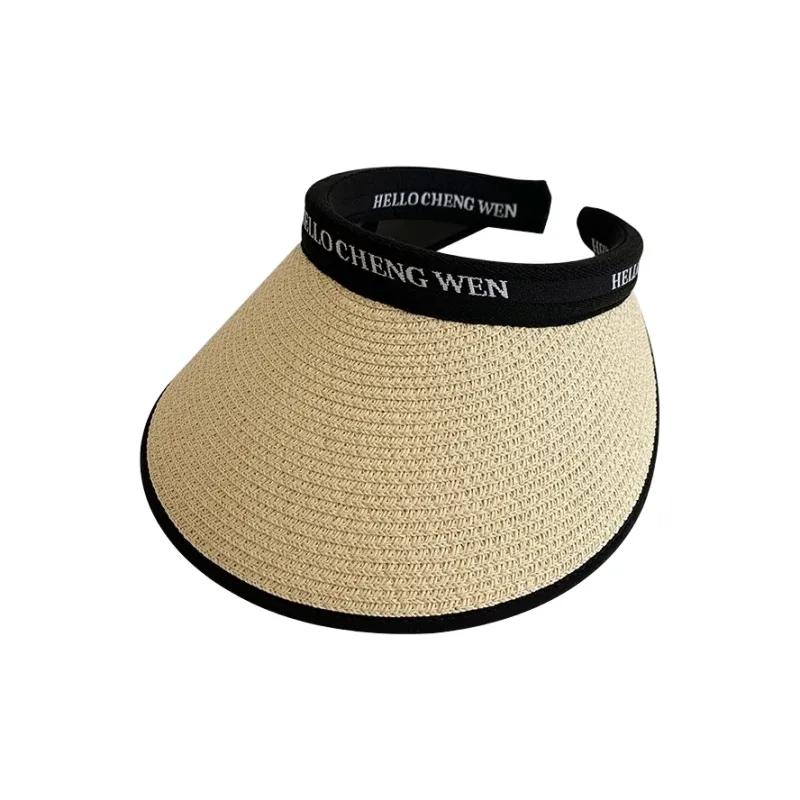 Fishing For Bears Polyester Fiber Straw Weaving Sun Protection Hats Women's-5