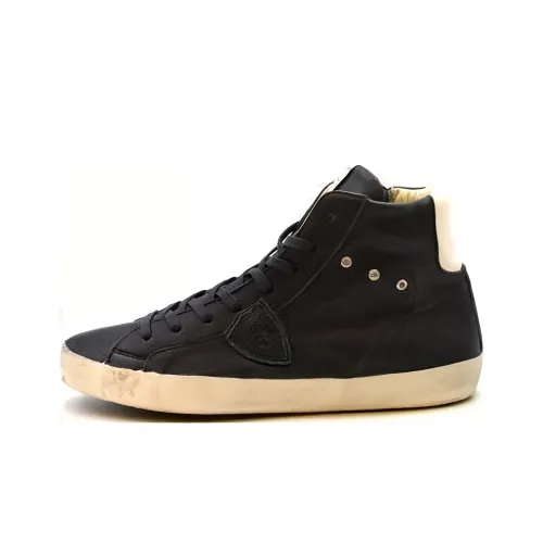 PHILIPPE MODEL High-Top Skateboard Shoes Men's Black