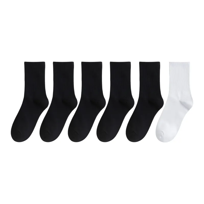 XXLLG Mid Calf Socks Unisex 6 Pack-10