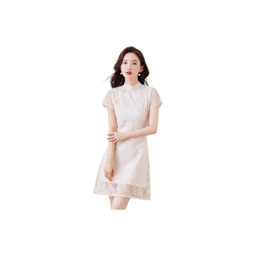 BALENO Short-Sleeved Dresses Women's Duck Pear White