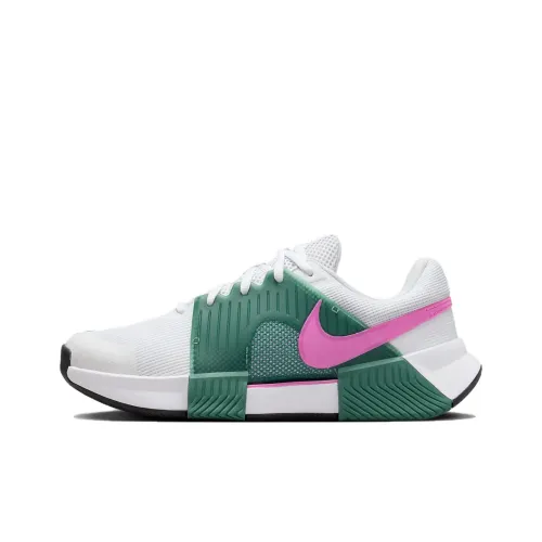 Nike Air Zoom GP Tennis Shoes Women's Low-Top White/Green/Pink