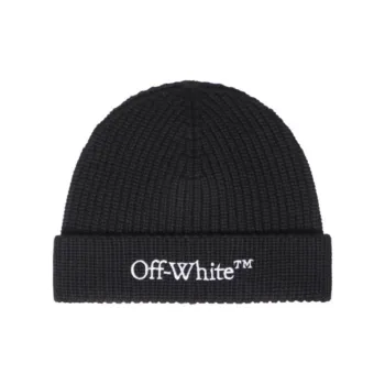 OFF WHITE Logo embroidered Beanie