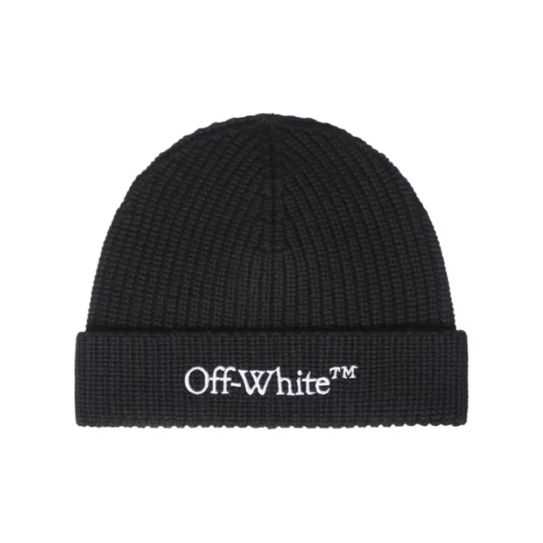 OFF WHITE Logo embroidered Beanie-0