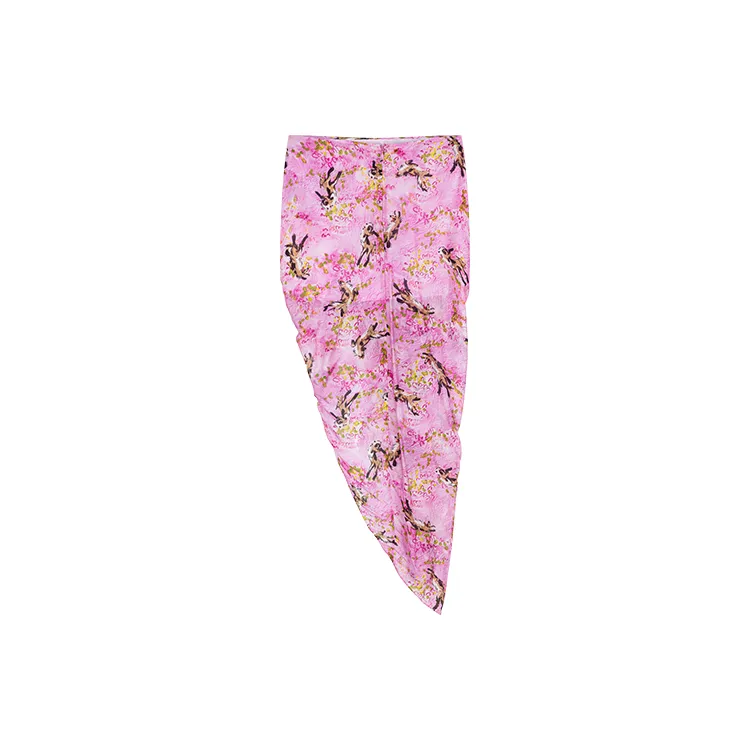 UOOYAA Casual Long Skirts Women's Pink-1