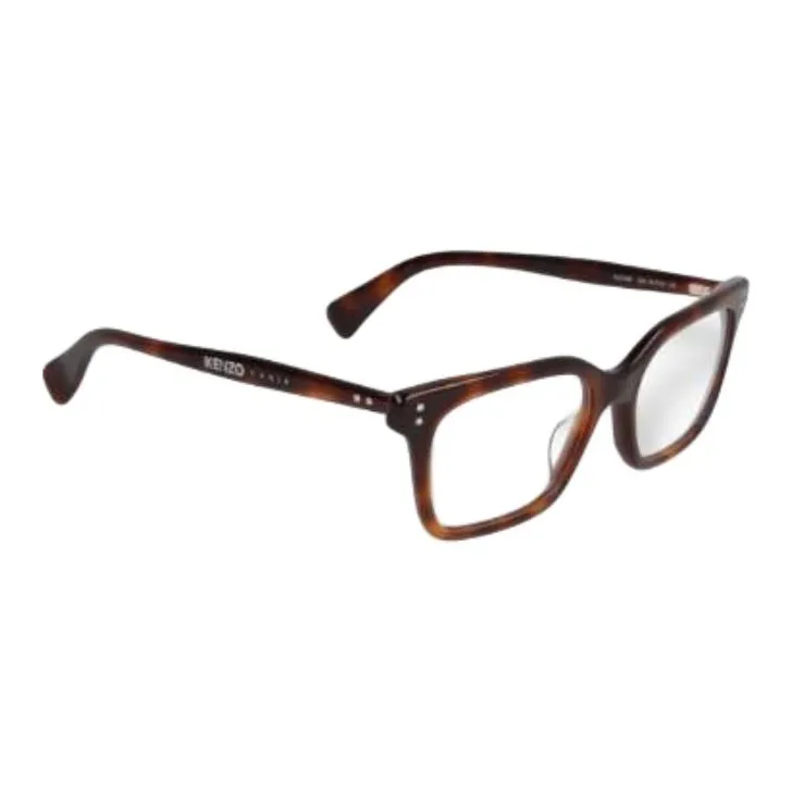 KENZO Acetate Square Eyeglass Frames Unisex Tortoiseshell-2