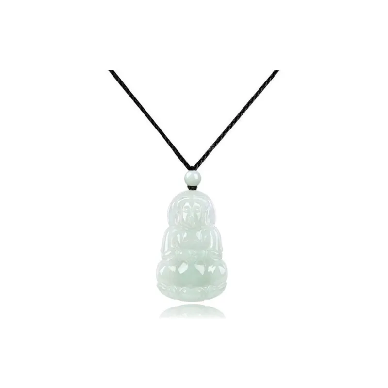 Emerald Dynasty Bean Type Jadeite Necklaces Unisex-1