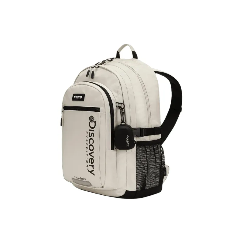Discovery Expedition Nylon Backpack Unisex Beige-1