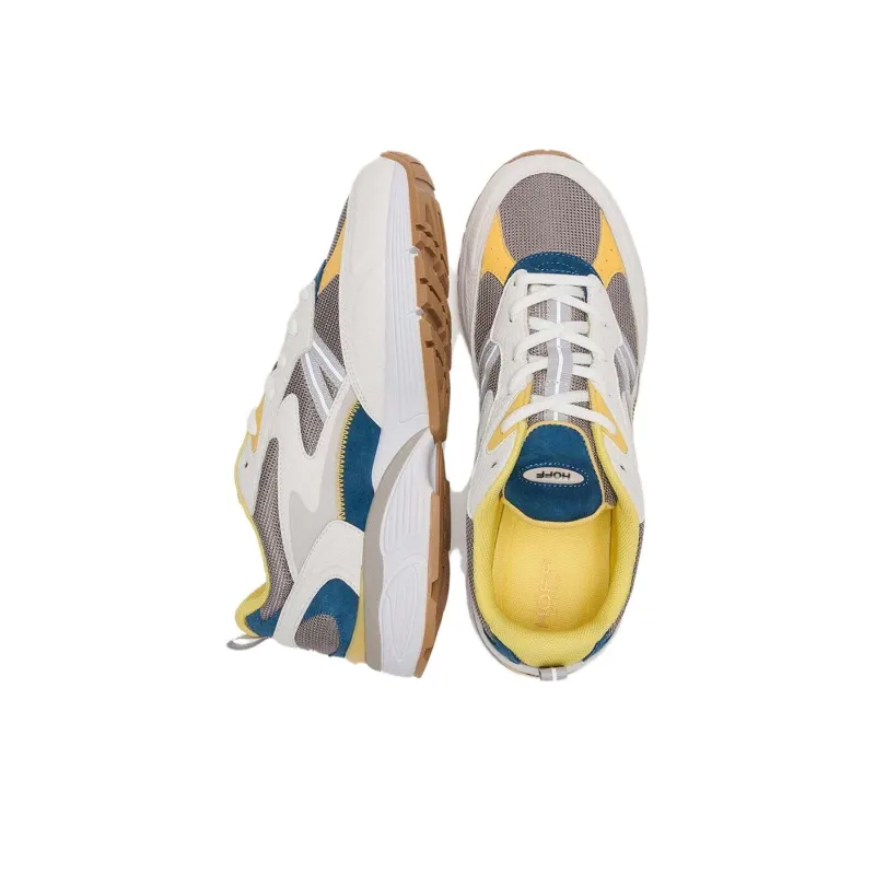 HOFF Cushioning Wear-Resistant Low-Top Casual Shoes Men's Beige Blue-2