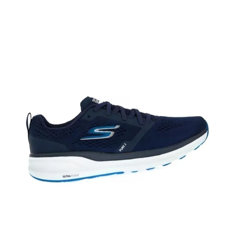 Skechers GORUN PURE 2 Slip-Resistant Low-Top Running Shoes Men's Dark Blue-1