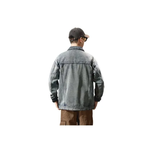 Jeep Denim Jackets Men Mercury Blue