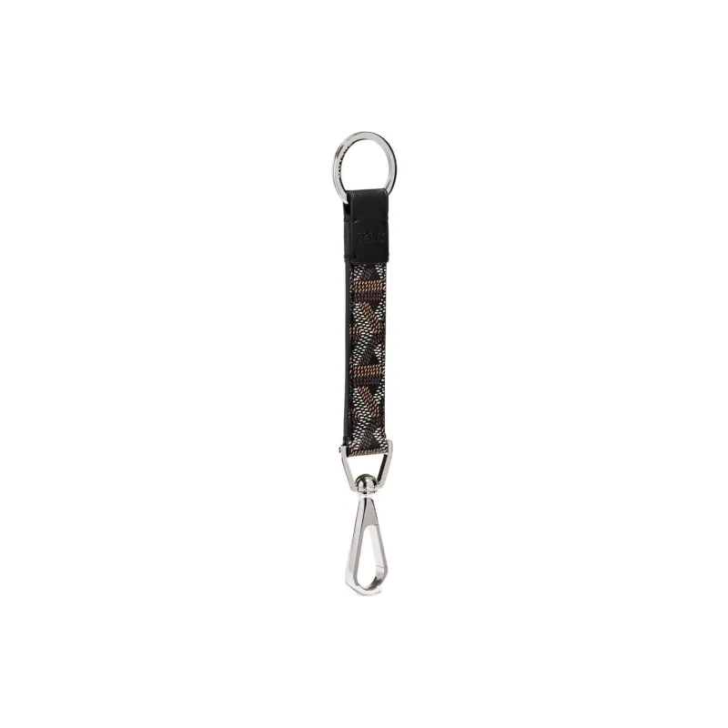 GOYARD Canvas With Calfskin Keychain Bag Accessory Unisex Black-0