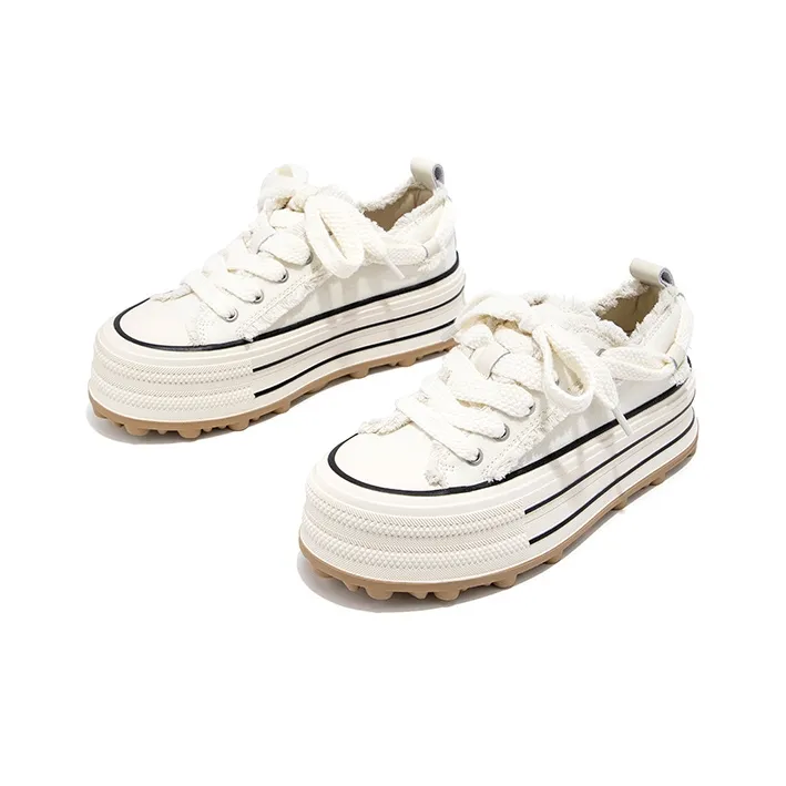 FALLINMISS Stud Shoe Collection Lightweight Height Increasing Low-Top Canvas Shoes Women's-3