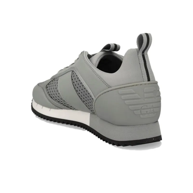 EMPORIO ARMANI EA7 Lightweight Low Top Casual Shoes Men's Gray-4