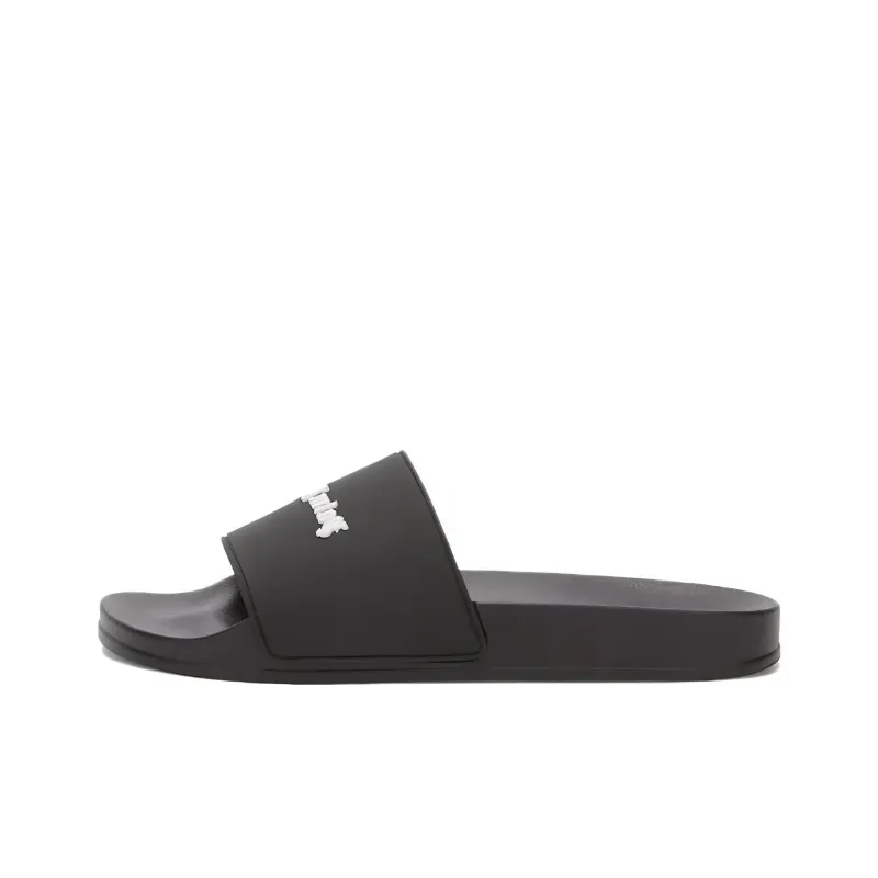 PALM ANGELS Logo Embossed Slides-0