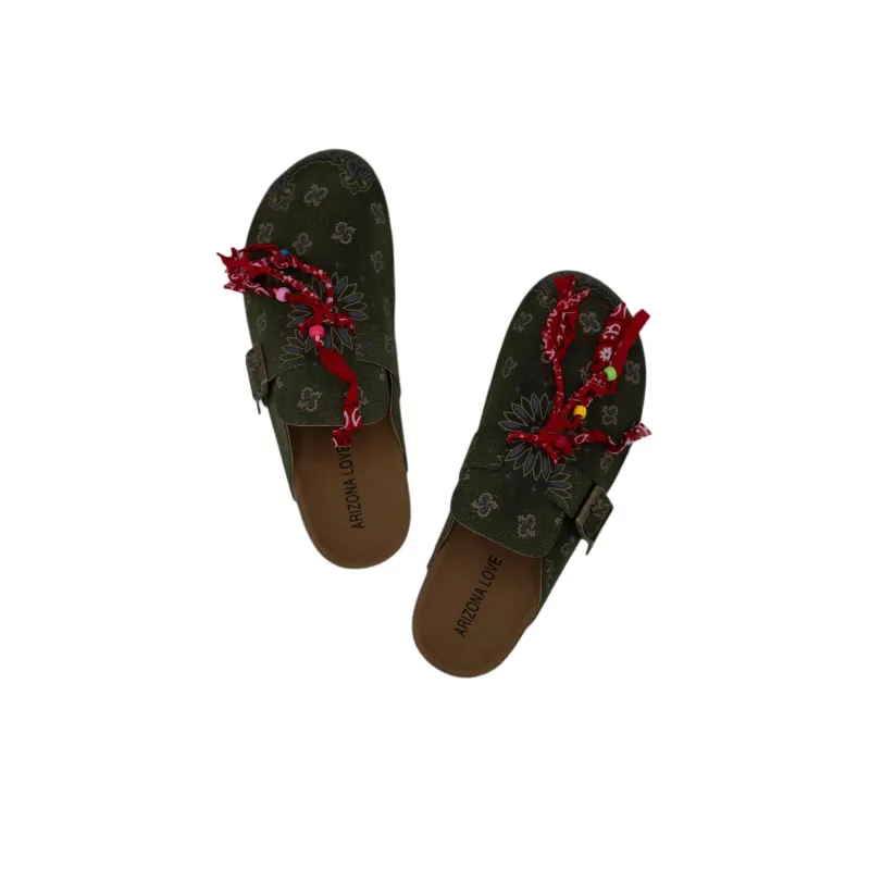 Arizona Love Wrap-toe Slippers Women's Dark Green-4